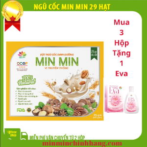  (Combo 2 hộp )Ngũ cốc dinh dưỡng Min Min 29 hạt dạng gói cao cấp