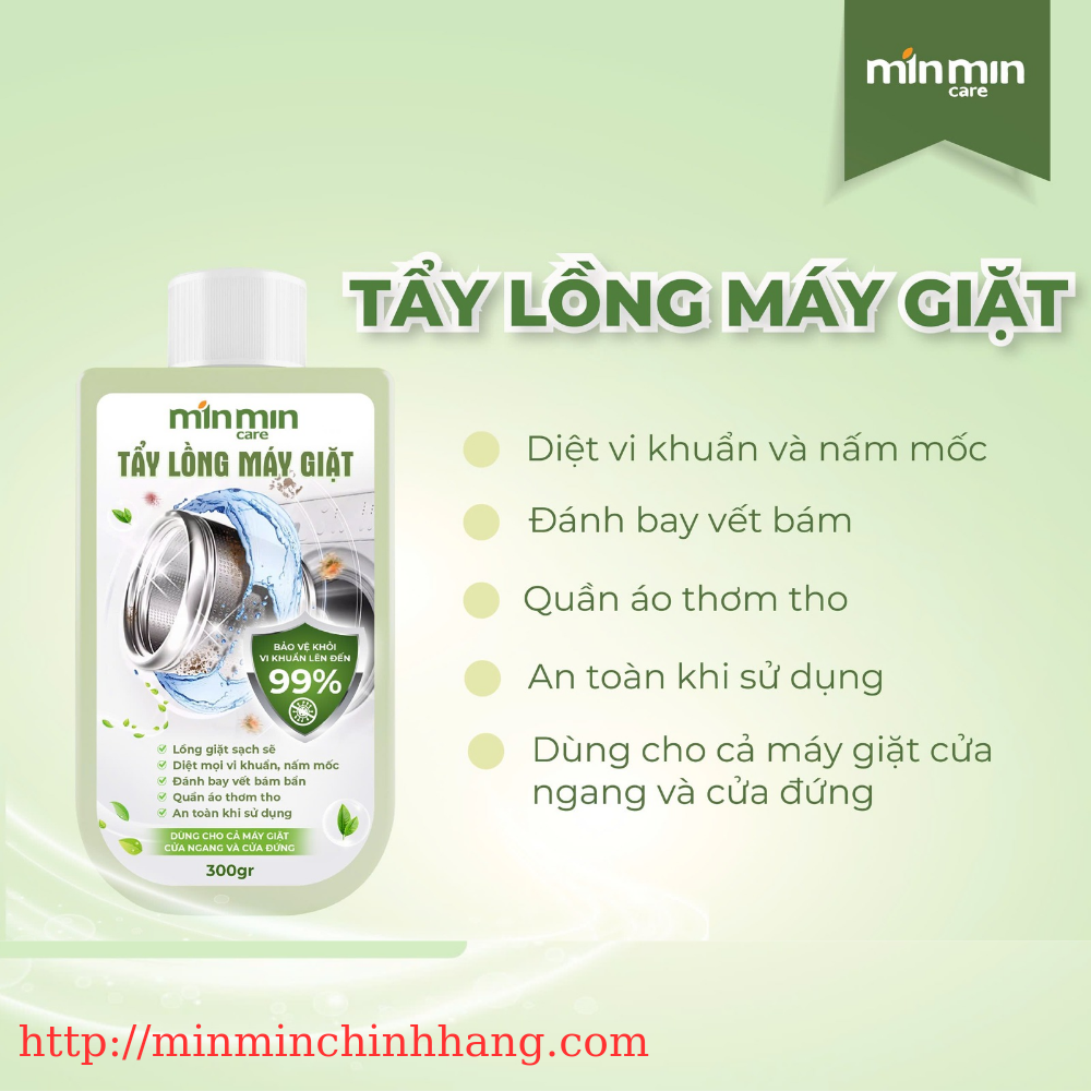 Tẩy Lồng Máy Giặt Min Min Care