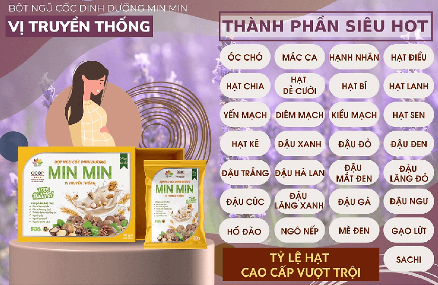 ngũ cốc min min 29 hạt dạng gói