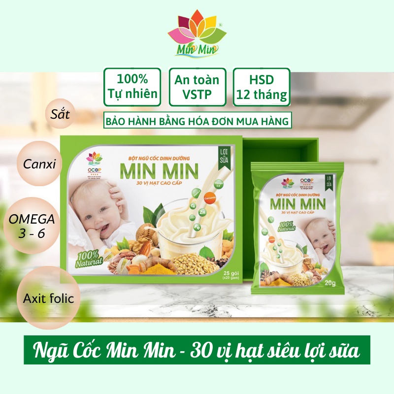 ngũ cốc min min 30 hạt dạng gói